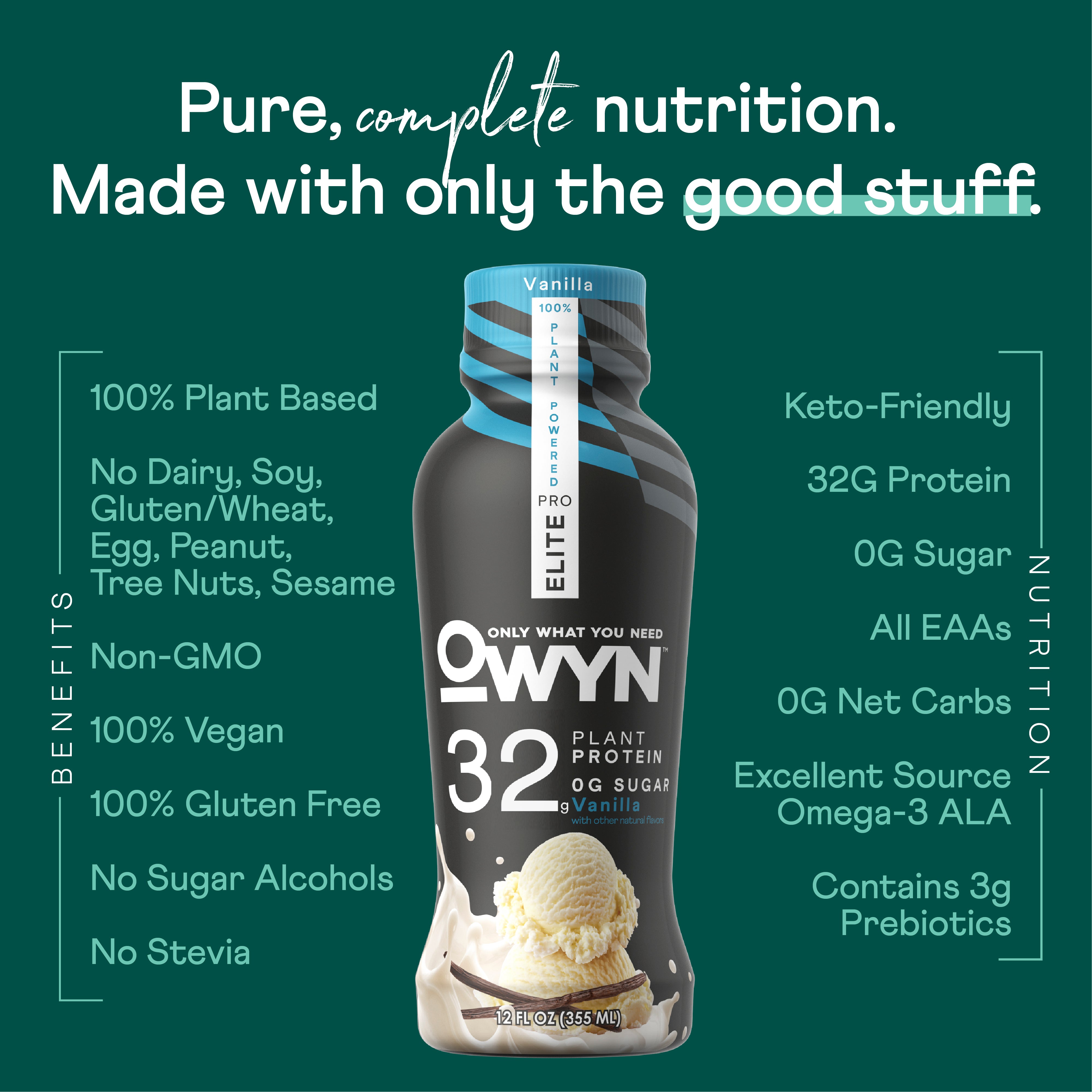 OWYN Elite 32mg Protein Shake • Vanilla